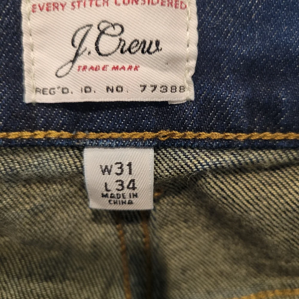 J CREW MEN'S 250 SKINNY DENIM JEANS SIZE 31 X 34